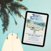 Invitation Totally Two-buillar, Surf 2nd Birthday