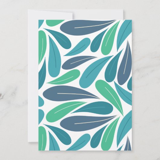 Invitation Toucan Feuille tropicale moderne 1er anniversaire (Dos)