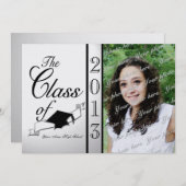 Invitation Touch of Class Graduation 2013 Noir (Devant / Derrière)