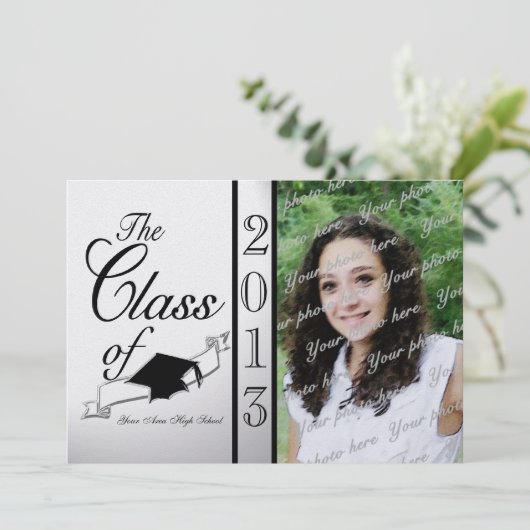 Invitation Touch of Class Graduation 2013 Noir (Debout devant)