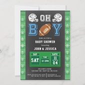 Invitation Touchdown Boy Football (Devant)