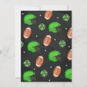 Invitation Touchdown C'est un Baby shower garçon (Dos)