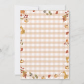 Invitation Touchdown c'est une couche Baby shower Citrouille  (Dos)