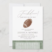 Invitation Touchdown Football Theme Baby Shower (Devant)