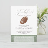Invitation Touchdown Football Theme Baby Shower (Debout devant)