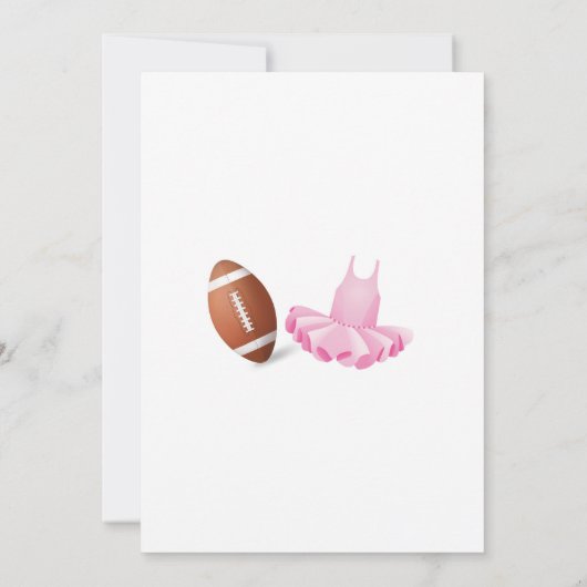 Invitation Touchdowns ou Tutus (Dos)