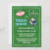 Invitation Touchdowns ou Tutus Genre Reveal (Devant)
