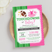 Invitation Touchdowns ou Tutus Genre Reveal Party