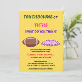 Invitation Touchdowns ou Tutus genre révéler la fête (Debout devant)