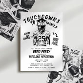 Invitation Touchdowns to Tassels Football Grad Party