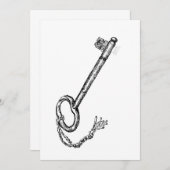 Invitation Touche antique (Devant / Derrière)