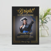 Invitation Touche d'or Illuminez votre avenir. (Debout devant)