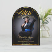 Invitation Touche dorée Illuminez votre avenir. (Debout devant)