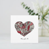 Invitation Touche rouge (Debout devant)