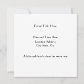 Invitation Touche rouge (Dos)