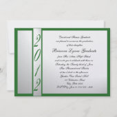Invitation Touche verte de la graduation de classe 2012 (Dos)
