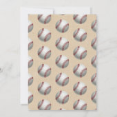 Invitation Toucher Le Grand | Baseball 1er anniversaire (Dos)