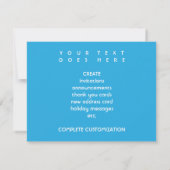 Invitation touches de couleurs de washington (Dos)