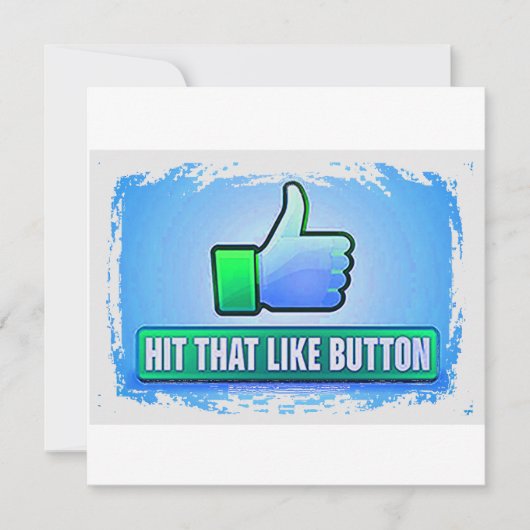 Invitation Touchez ce bouton Like (Devant)