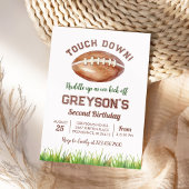 Invitation Touchez Down Football Boy Anniversaire