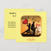 Invitation Toujours Amour Romantique (Devant / Derrière)