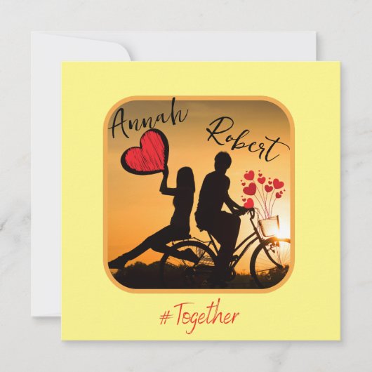 Invitation Toujours Amour Romantique (Devant)