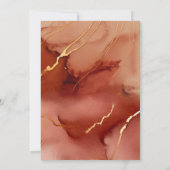 Invitation Toujours pour Terracotta Gold Beach Mariage de aut (Dos)