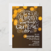 Invitation Toujours Quelque Chose À Remercier Pour Thanksgivi (Devant)