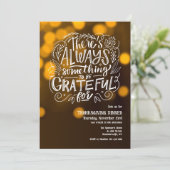 Invitation Toujours Quelque Chose À Remercier Pour Thanksgivi (Debout devant)