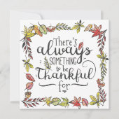 Invitation Toujours quelque chose être reconnaissant pour (Devant)