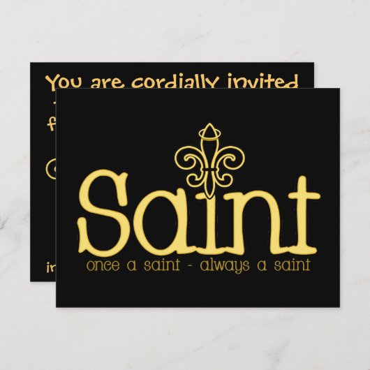 Invitation Toujours un SAINT (Devant / Derrière)
