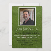 Invitation Toujours une force à 50 Golf Green Custom Invitati (Dos)