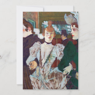 Invitation Toulouse-Lautrec - La Goulue arrivant au Rouge