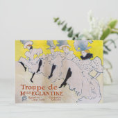 Invitation Toulouse-Lautrec - Troupe de Mlle Eglantine (Debout devant)