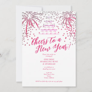 Invitation Tour Champagne Nouvel An Dîner De Réveillon Cockta