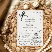 Invitation Tour de champagne Bow mariage décalé