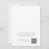 Invitation Tour de Champagne Mariage simple chic élégant (Dos)