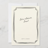 Invitation Tour de Champagne Mariage Whimsical (Dos)