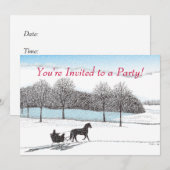 Invitation Tour de Sleigh (Devant / Derrière)