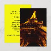 Invitation tour eiffel (Devant / Derrière)