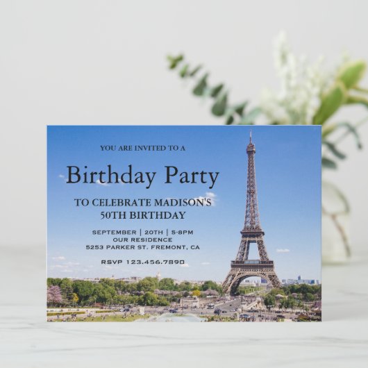 Invitation Tour Eiffel Anniversaire (Debout devant)