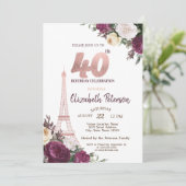 Invitation Tour Eiffel Bourgogne Fleurs 40e anniversaire (Debout devant)