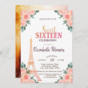 Invitation Tour Eiffel Confetti +++9 Fleurs Douces 16