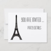 Invitation Tour Eiffel de Paris (Devant)