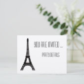 Invitation Tour Eiffel de Paris (Debout devant)