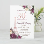 Invitation Tour Eiffel Fleurs de Bourgogne 30 ans (Debout devant)