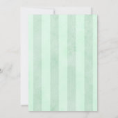 Invitation Tour Eiffel Or Vert Menthe 50e Anniversaire (Dos)