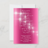 Invitation Tour Eiffel Paris Bridal Sweet 16e Diamond Rose (Dos)