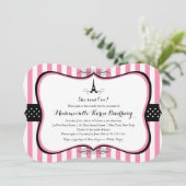 Invitation Tour Eiffel Paris Fête des mariées (Debout devant)