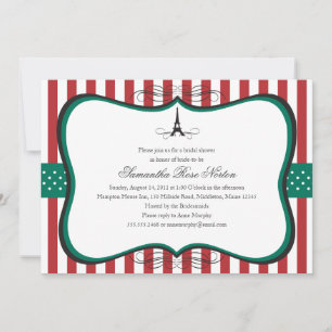 Invitation Tour Eiffel Paris Fête des mariées